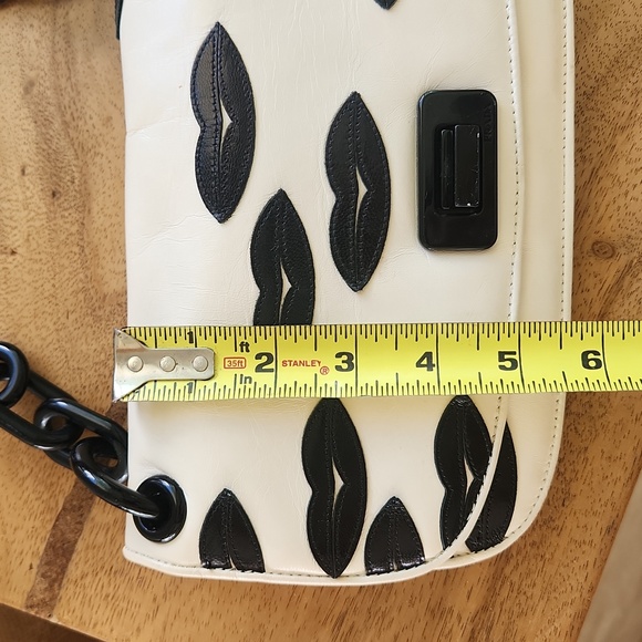 PRADA leather shoulder bag RARE black lips - Picture 9 of 12